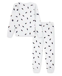 Polo Ralph Lauren Boys' 4-7 Cotton Rib Long-Sleeve Top and Joggers, 2-Piece Pajama Set