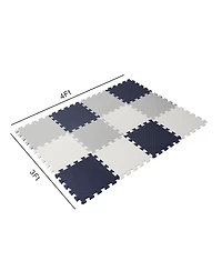 Easy Playhouse Interlocking Foam Tile Playmat, 12-Piece