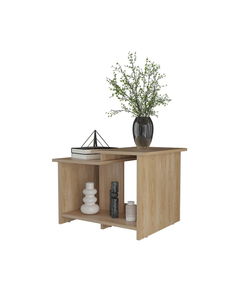 Fm Furniture Naco Coffee Table with Open Storage, Melamine Finish