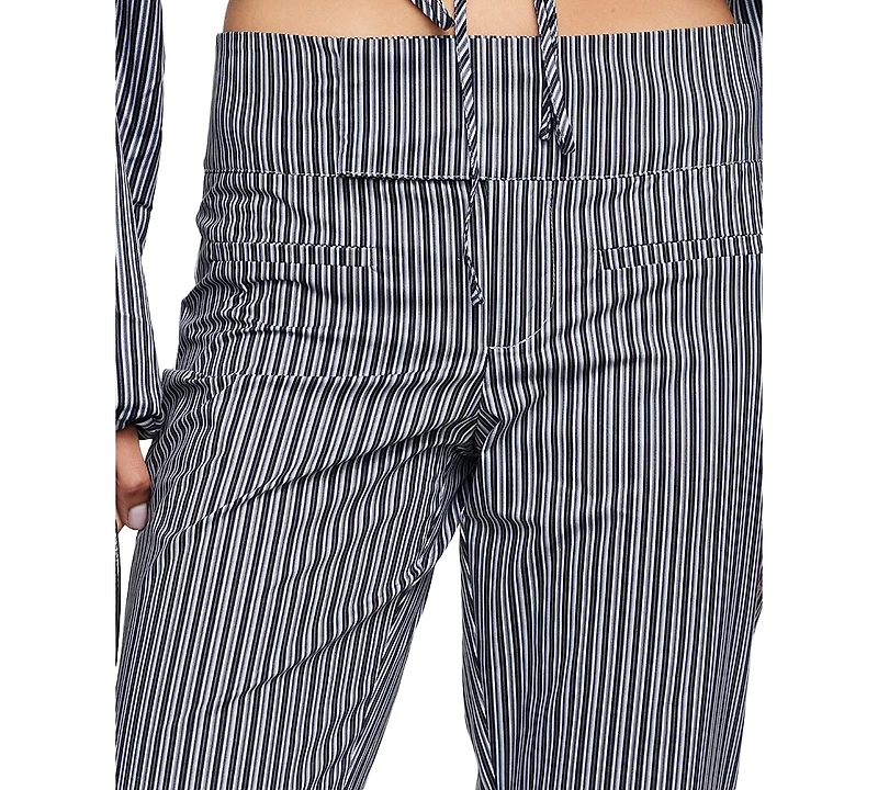 Lioness Women's Totti Wide-Leg Stripe Pants