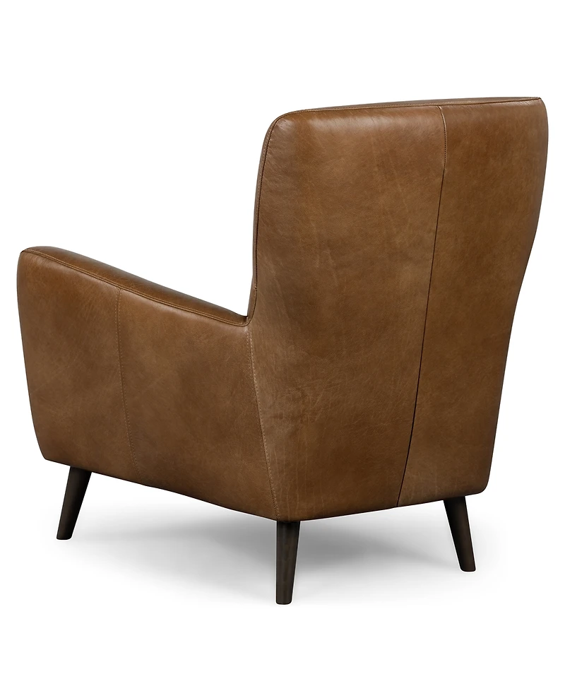 Avori Leather 32" Club Chair, Macy's Exclusive