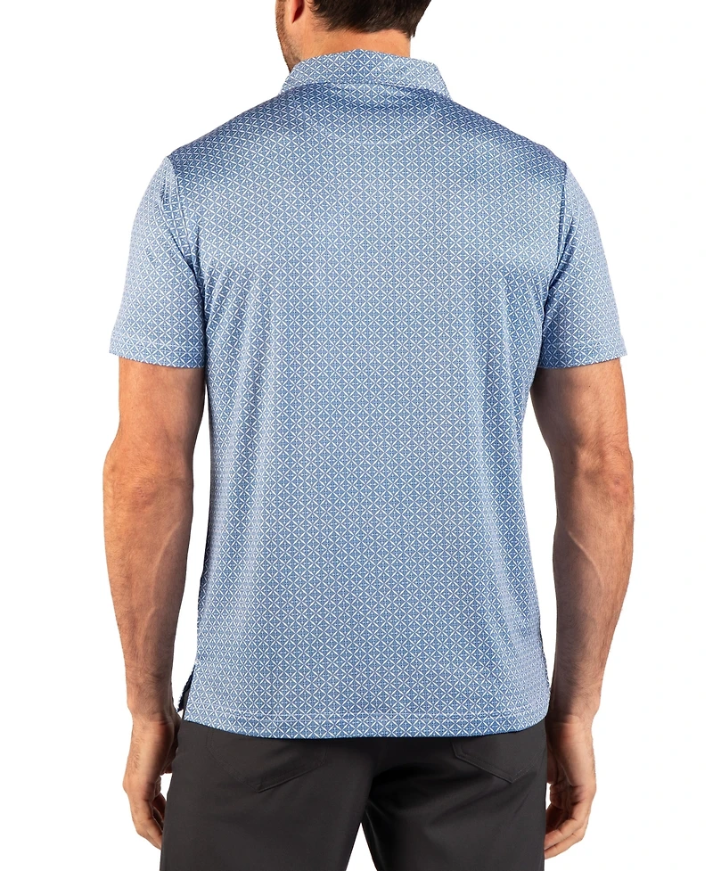 TailorByrd Men's Diamond Geo Performance Polo