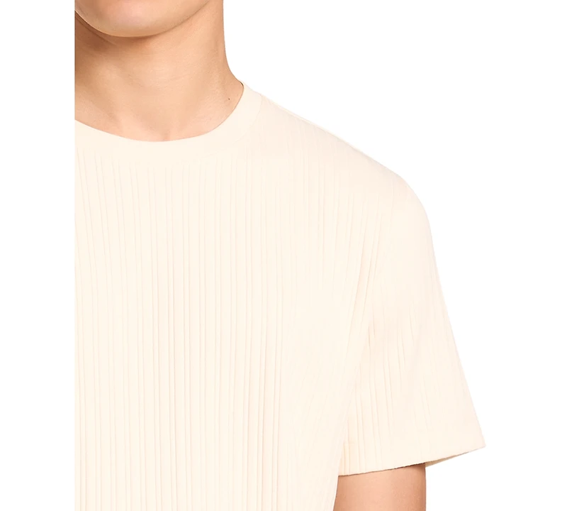 Michael Kors Men's Variegated-Rib Crewneck T-Shirt