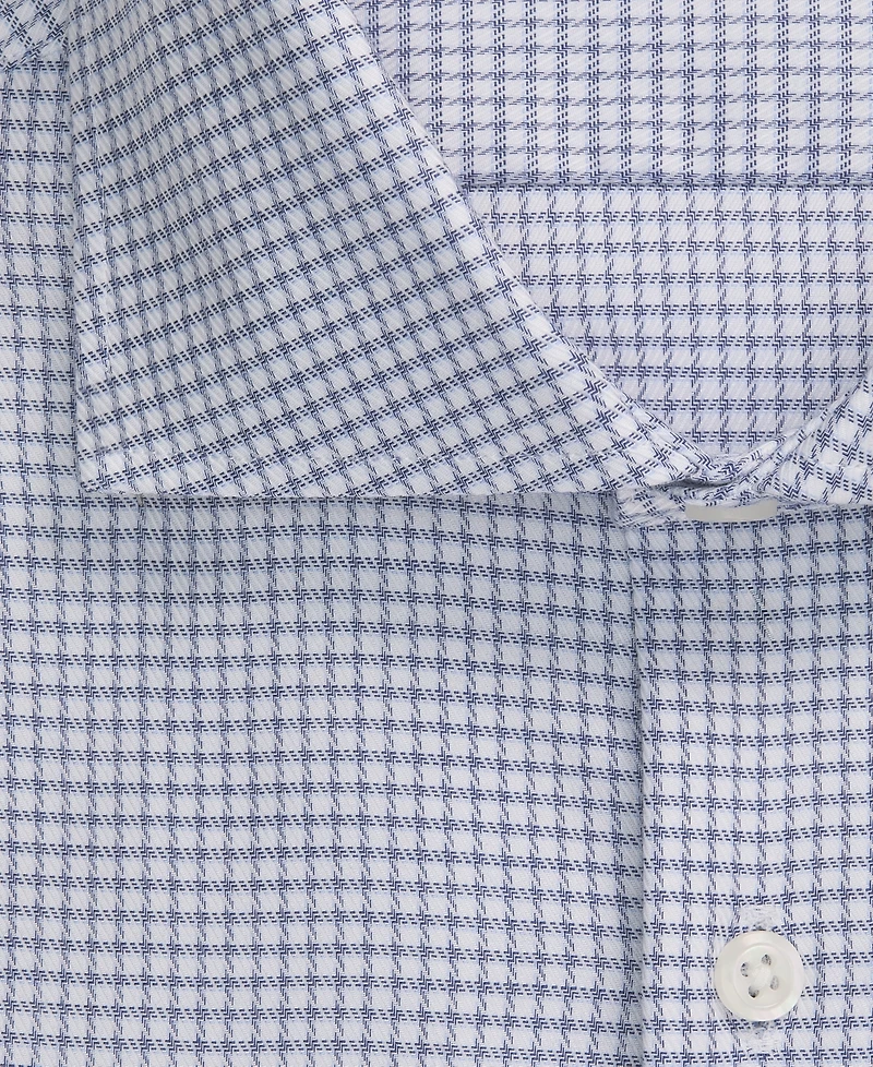 Michael Kors Men's Luxe Touch Micro Check Dress Shirt