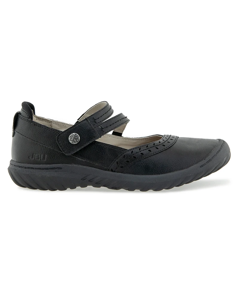 Jbu Women's Adeline Mary Jane Round Toe Flats
