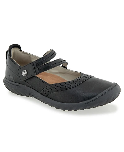 Jbu Women's Adeline Mary Jane Round Toe Flats