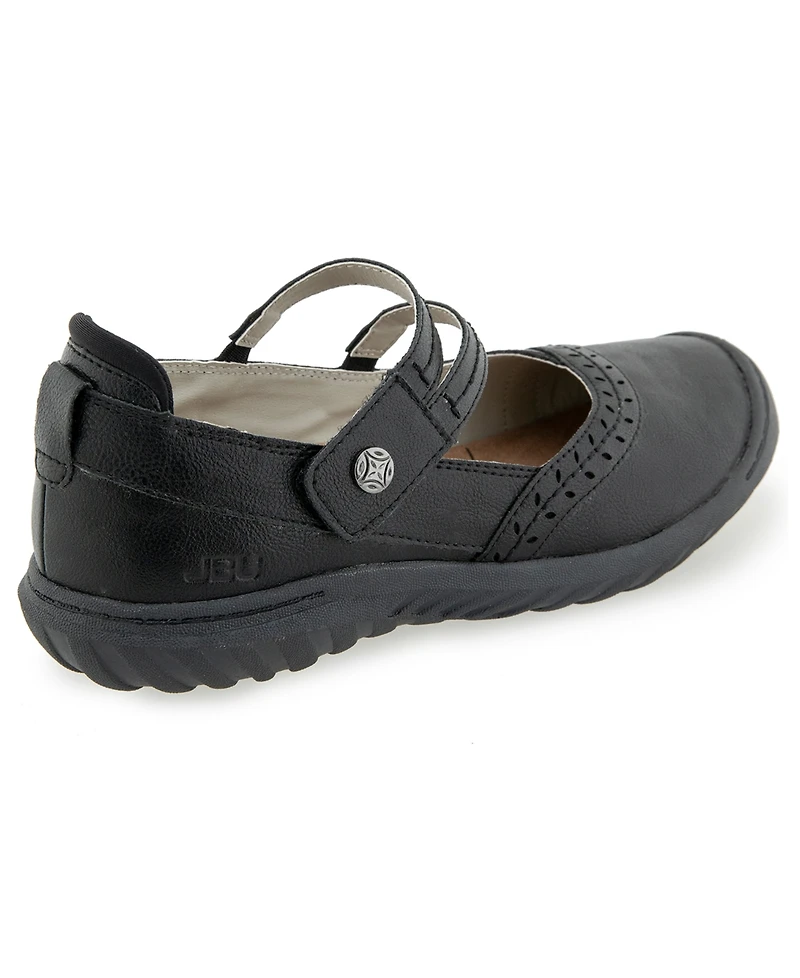 Jbu Women's Adeline-Wide Mary Jane Flats