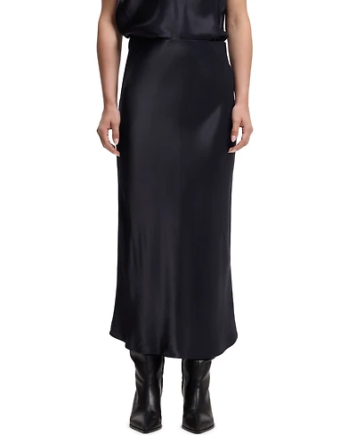 Boss by Hugo Women's Satin A-Line Midi Skirt