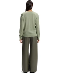 Boss by Hugo Women's Merino Wool Relaxed-Fit Sweater