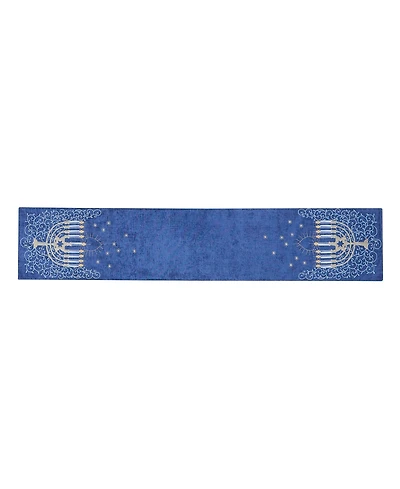 Avanti Menorah Hanukkah Table Runner, 14" x 72"