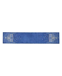 Avanti Menorah Hanukkah Table Runner, 14" x 72"
