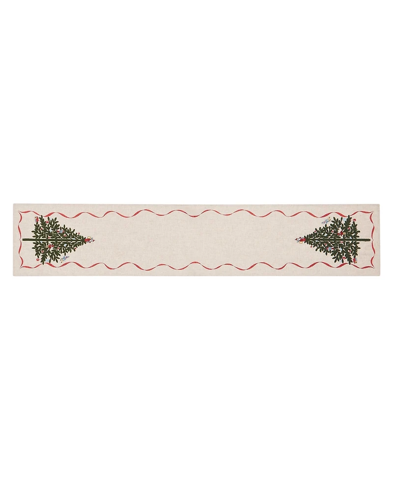 Spode Holiday Tree Table Runner, 14" x 72"
