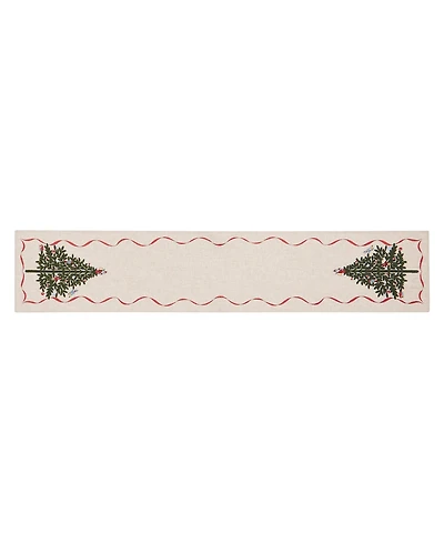 Spode Holiday Tree Table Runner, 14" x 72"
