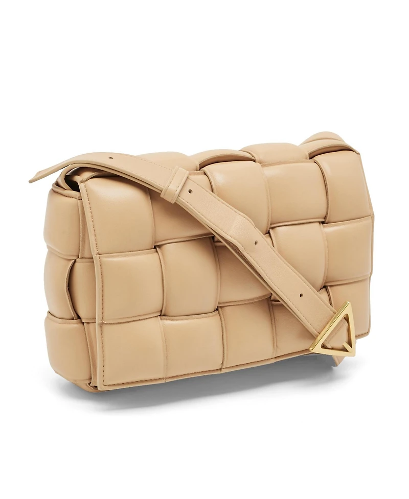 Pre-Owned Bottega Veneta Women's Padded Cassette Intreccio Leather Shoulder Bag