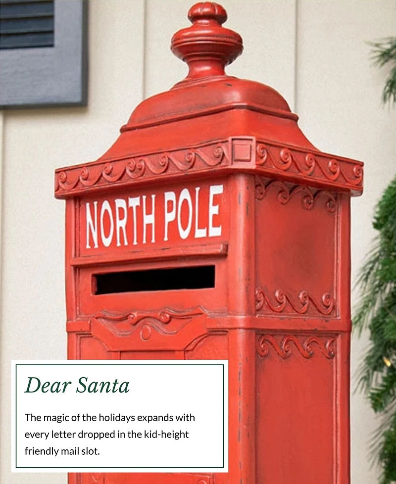 Balsam Hill 12.8" Outdoor Letters to Santa Mailbox