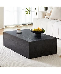 Streamdale Furniture Wood Grain Mdf Coffee Table - Luxurious Living Room Accent