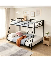 Streamdale Furniture Modern Space-Saving Stacked Metal Bed Frame, Noise-Free, Easy Assembly