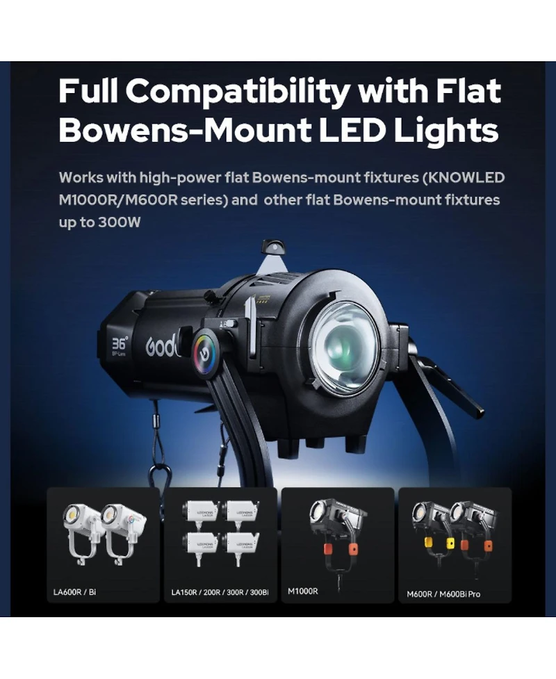 Godox Projection Attachment for Knowled M600R and M1000R Lights (19degree(s))