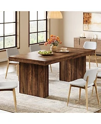 Tribesigns 63 Inches Farmhouse Dining Table for 6,Modern Kitchen Table