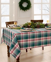Elrene Holiday Fireside Plaid Tablecloth