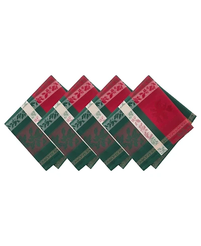 Elrene Merry and Festive Jacquard Napkins, Set of 4