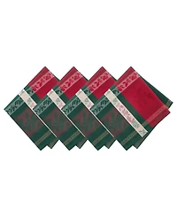 Elrene Merry and Festive Jacquard Napkins, Set of 4