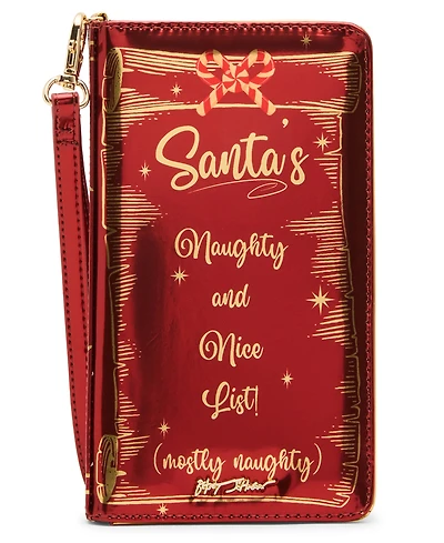 Betsey Johnson Naughty List Bifold Wristlet