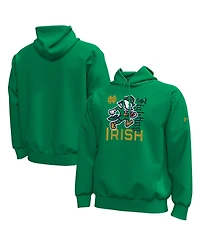 Under Armour Men's Notre Dame Fighting Irish Wear Green Icon Fleece Cotton-Blend Hoodie