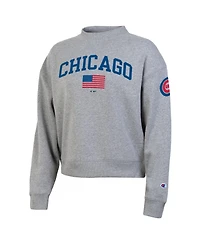 Champion Women's Chicago Cubs Americana Triumph Fleece Graphic Sweatshirt
