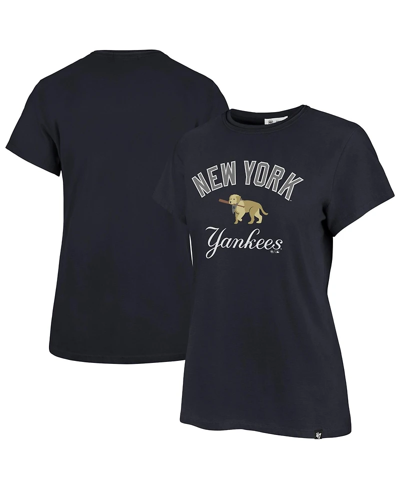 '47 Brand Women's New York Yankees Premier Frankie Tee Short-Sleeve Crewneck Cotton T-Shirt