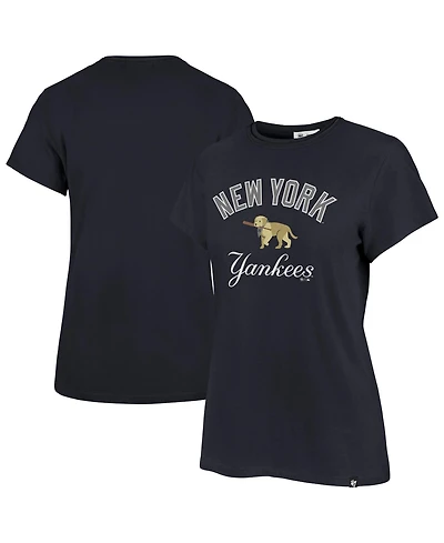 '47 Brand Women's New York Yankees Premier Frankie Tee Short-Sleeve Crewneck Cotton T-Shirt