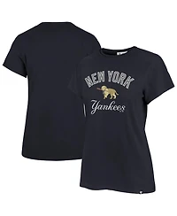 '47 Brand Women's New York Yankees Premier Frankie Tee Short-Sleeve Crewneck Cotton T-Shirt