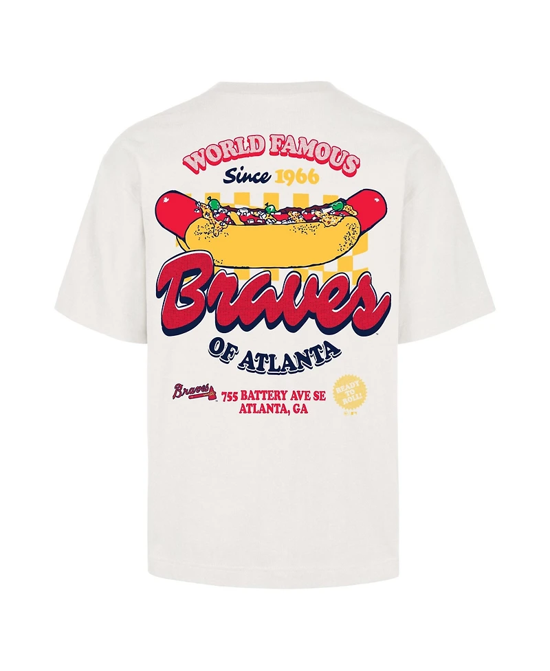'47 Brand Men's Cream Atlanta Braves Glizzy T-Shirt