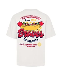 '47 Brand Men's Cream Atlanta Braves Glizzy T-Shirt