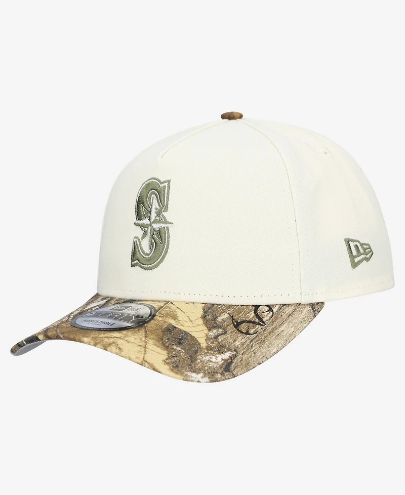 New Era Men's Khaki/Realtree Camo Seattle Mariners 9FORTY A-Frame Adjustable Hat