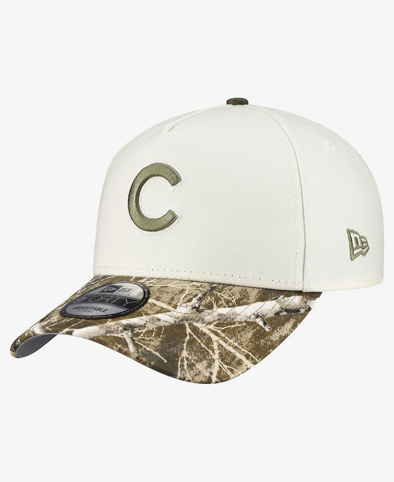 New Era Men's Khaki/Realtree Camo Chicago Cubs 9FORTY A-Frame Adjustable Hat