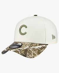New Era Men's Khaki/Realtree Camo Chicago Cubs 9FORTY A-Frame Adjustable Hat