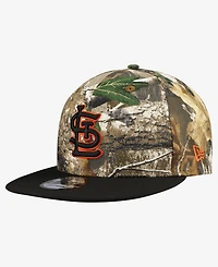 New Era Men's Camo St. Louis Cardinals Realtree Orange Pop 9FIFTY Snapback Hat