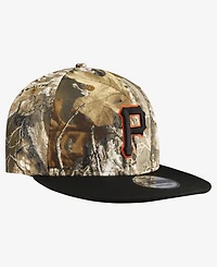 New Era Men's Camo Pittsburgh Pirates Realtree Orange Pop 9FIFTY Snapback Hat