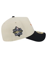 New Era Men's Cream Houston Astros Chrome A-Frame 59FORTY Fitted Hat