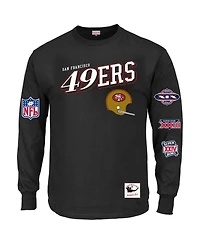 Mitchell & Ness Men's Black San Francisco 49ers Big & Tall Training Camp Long Sleeve T-Shirt