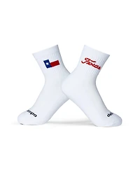 Del Campo Men's & Women's Texas Longhorns Quarter-Length Ribbed Crew Socks