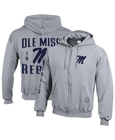 Champion Men's Ole Miss Rebels Varsity Powerblend Full-Zip Fleece Hoodie