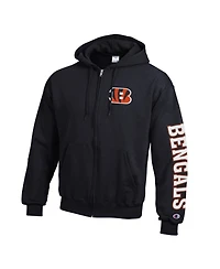 Champion Men's Cincinnati Bengals Powerblend Full-Zip Fleece Hoodie