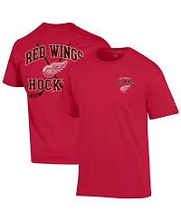 Champion Men's Detroit Red Wings Stick With It Oversized-Graphic T-Shirt