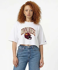 Champion Women's Washington Commanders Boyfriend-Cropped Graphic T-Shirt