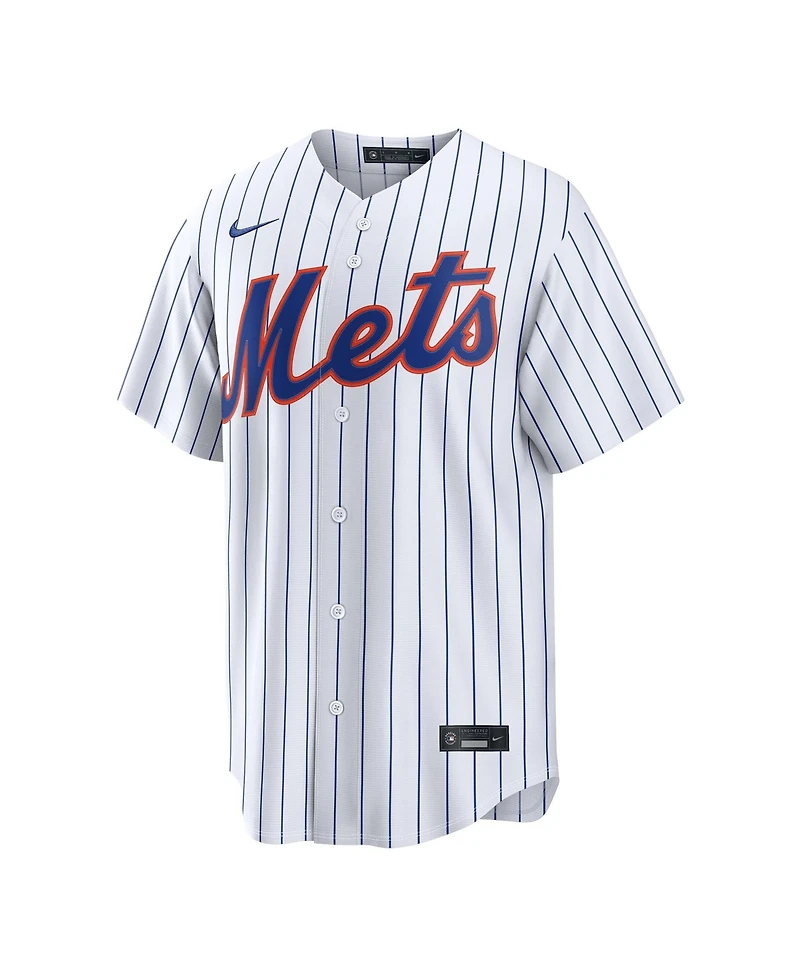 Nike Men's New York Mets Nolan McLean Home Replica Loose Fit V-Neck Jersey