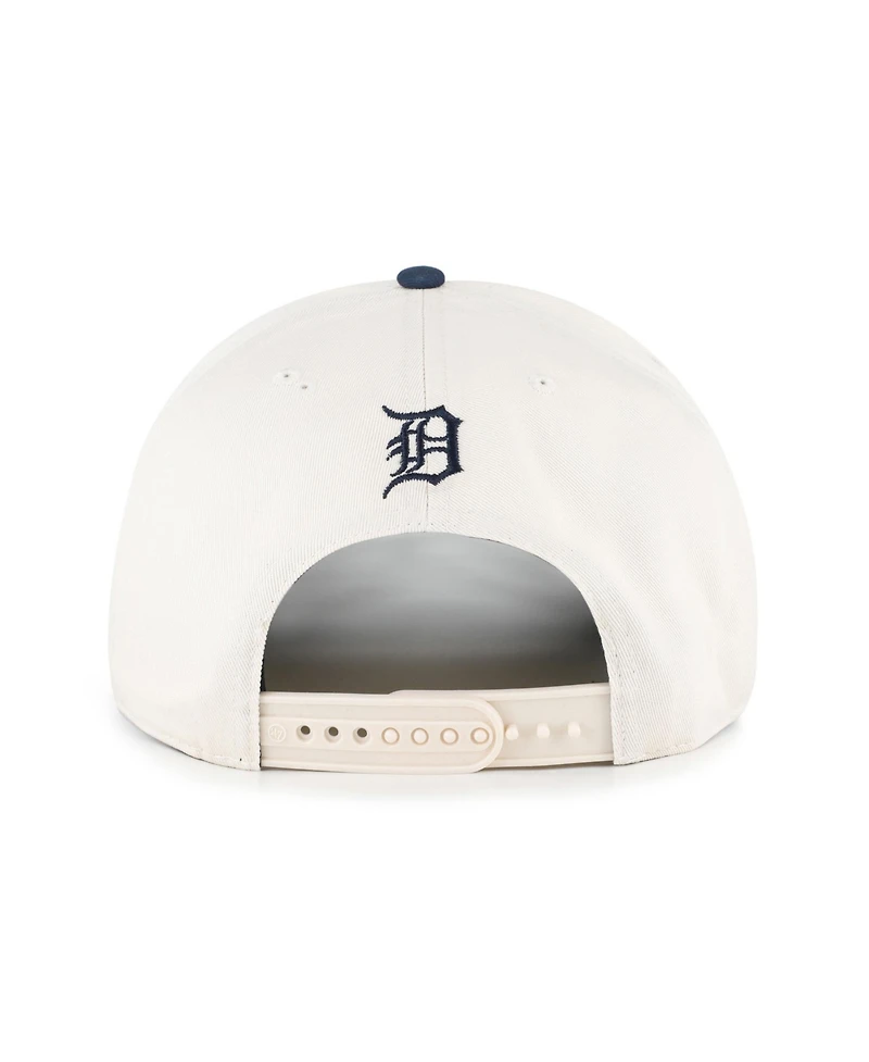 '47 Brand Men's Natural/Navy Detroit Tigers Rope Script Hitch Adjustable Hat