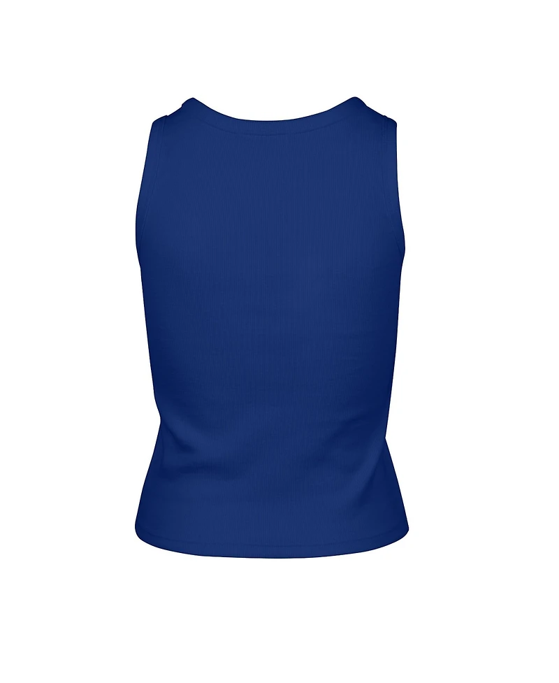 '47 Brand Women's Los Angeles Rams Ribbed Cropped Cotton-Blend Tank Top
