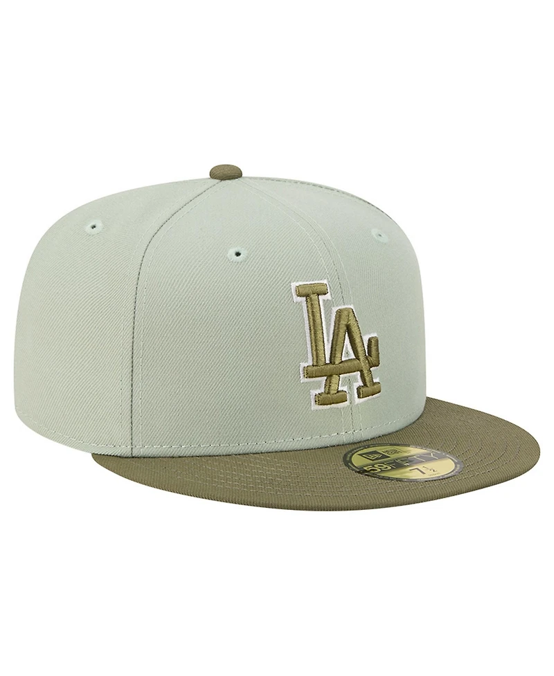 New Era Men's Green/Olive Los Angeles Dodgers Color Pack 59FIFTY Fitted Hat